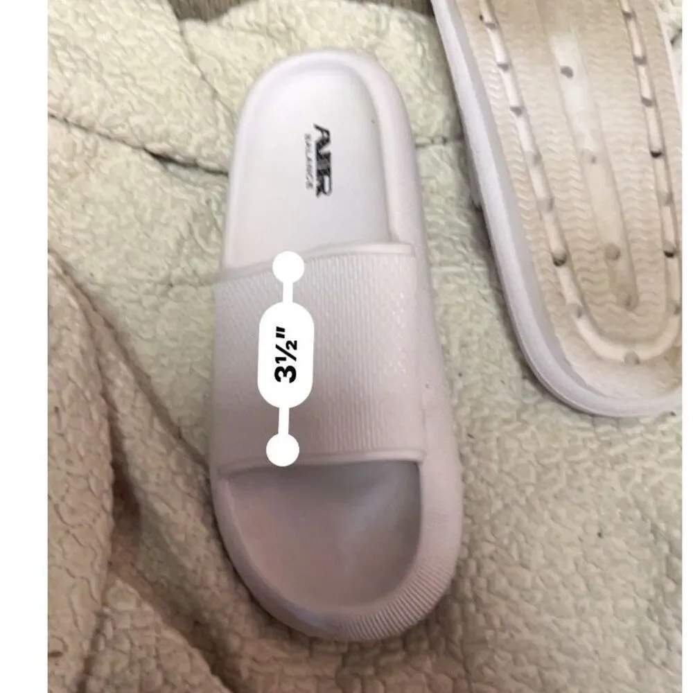 Air Balance Men's White Slides Size 8 41